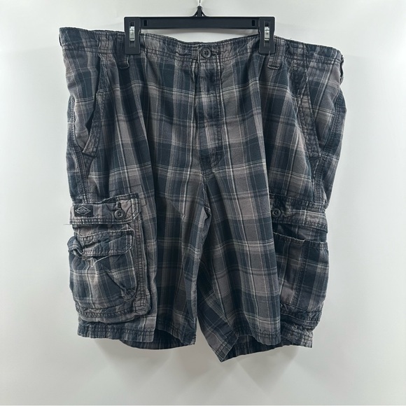 Lee Other - Lee Navy Blue & Grey Cargo Shorts Men’s Size 40 100% Cotton Zipper Fly